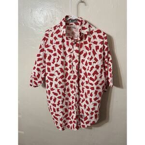 Extremely Rare Vintage Heet 100% Cotton Button Down Streetwear Hong Kong Skate